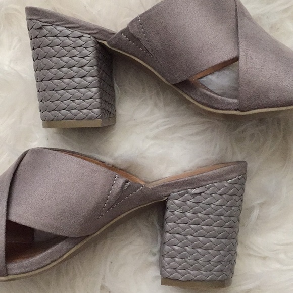 Report weave block heel mule sandals - Picture 6 of 7